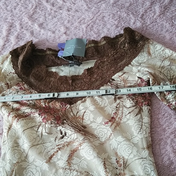 Sachin & Babi for Ankasa 🤎 Floral LaceTunic - Picture 7 of 12